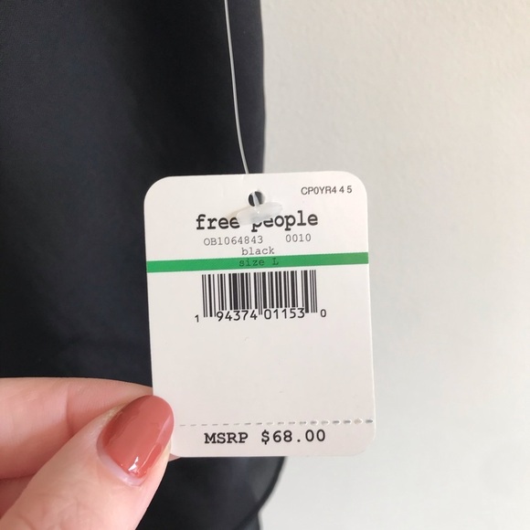 NWT Free People Turn It On Cami Black - Picture 4 of 5